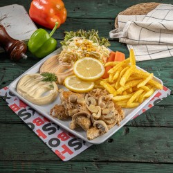 وجبة شرحات دجاج مطفاية